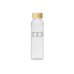 Alpine - 500 ml Glasflasche mit Bambus-Deckel Alpine - 500 ml Glasflasche mit Bambus-Deckel